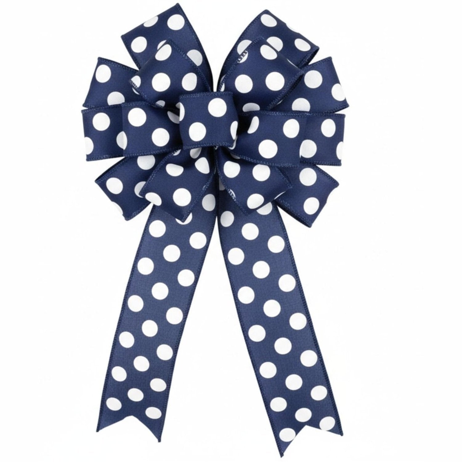 1.5" Large Polka Dot Ribbon: Navy Blue (10 Yards)