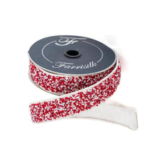 1.5" Peppermint Multi Sprinkles Ribbon: Red/White  (10 Yards)