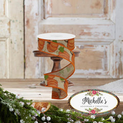 1.5" Pumpkin Patch Ribbon: Light Beige (10 Yards)