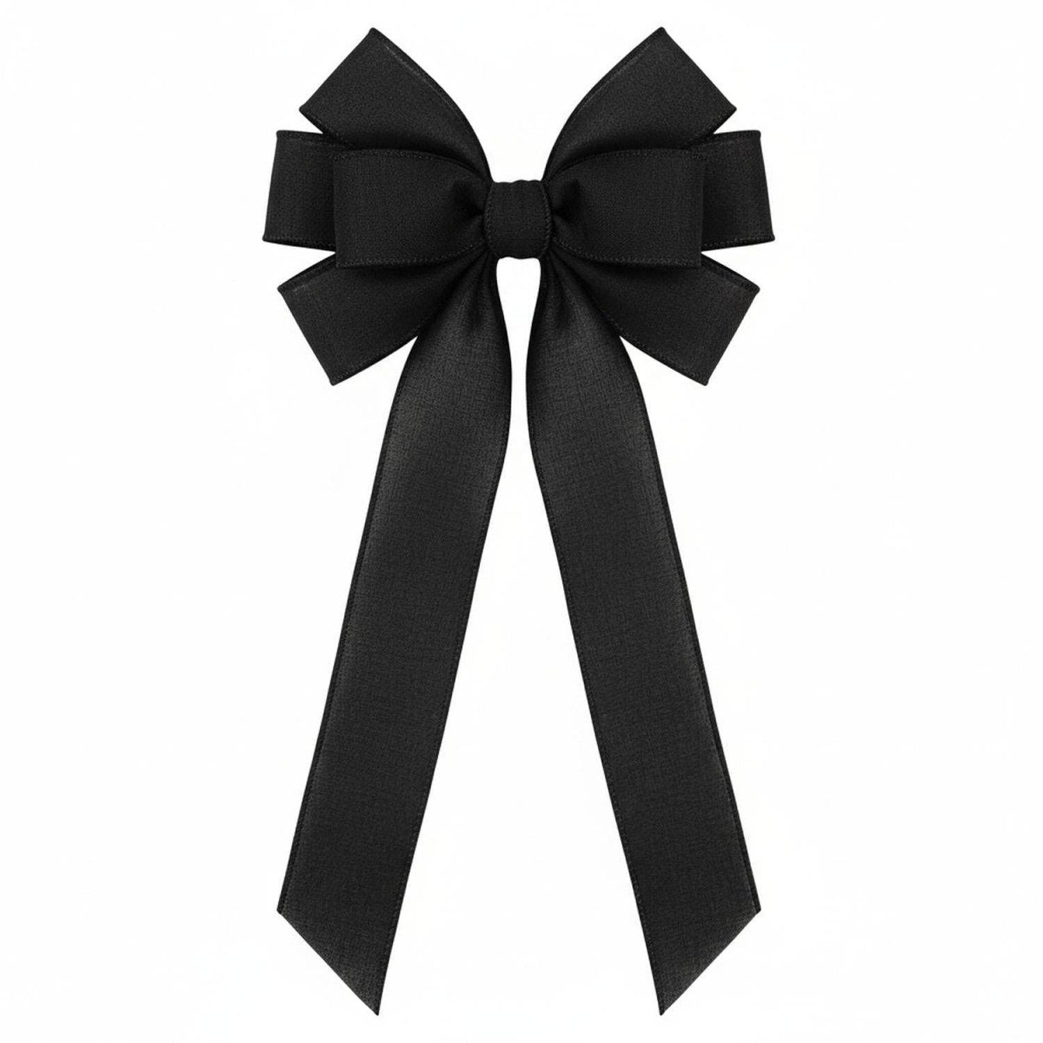 1.5" Royal Canvas Ribbon: Black (10 Yards)