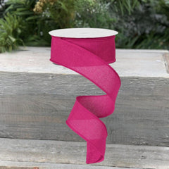 1.5" Royal Canvas Ribbon: Fuchsia Pink (10 Yards)