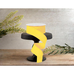 1.5" Royal Canvas Ribbon: Yellow (10 Yards)
