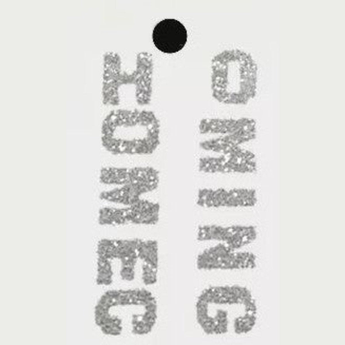 1.5" Silver Glitter Homecoming Stickers
