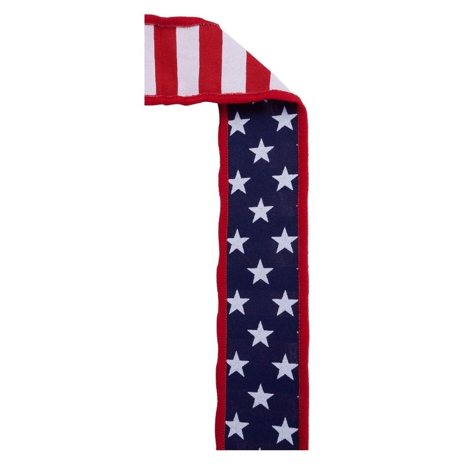 1.5 Stars and Stripes Fused Back Ribbon: Navy Blue (10 Yards)