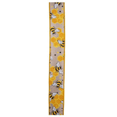 1.5in Bumblebees Honeycomb Ribbon: Natural (10 Yards)