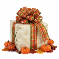 1.5in Fall Laurel Homespun Plaid Ribbon (10 Yards)