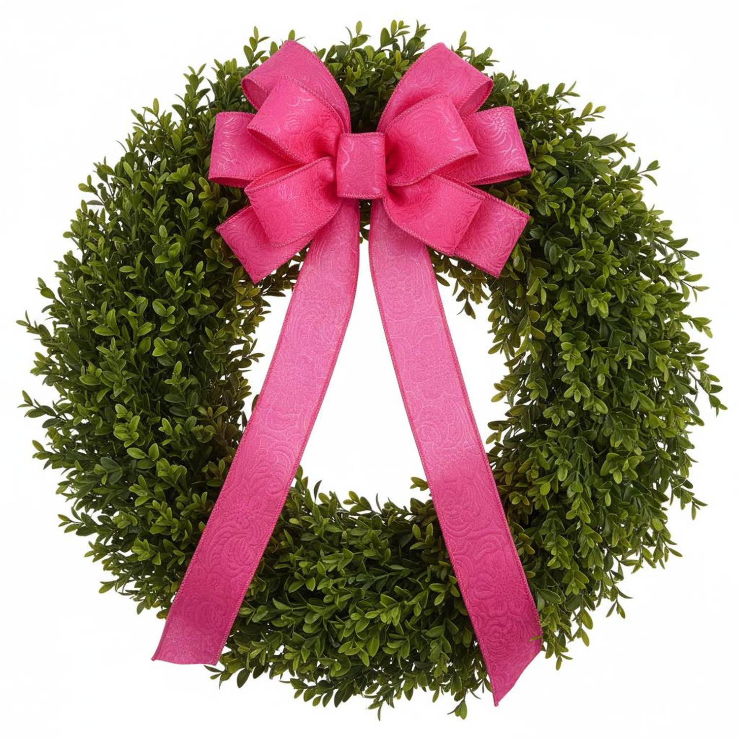 1.5in Flower Embossed Ribbon: Hot Pink (10 Yards)
