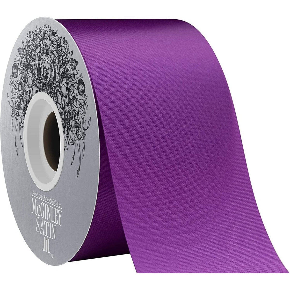 #16 Satin Acetate Ribbon Non Wired: Purple (100 Yards)