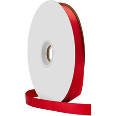 #3 Satin Acetate Ribbon Non Wired: Red (100 Yards)