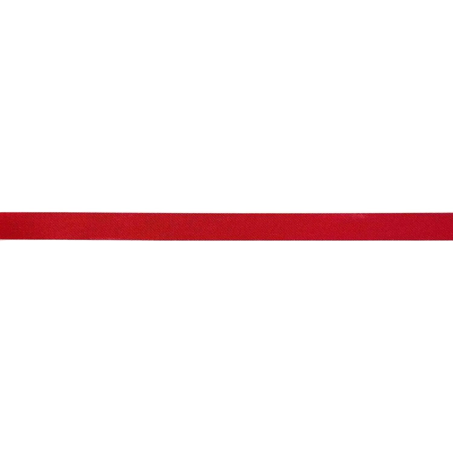 #3 Satin Acetate Ribbon Non Wired: Red (100 Yards)