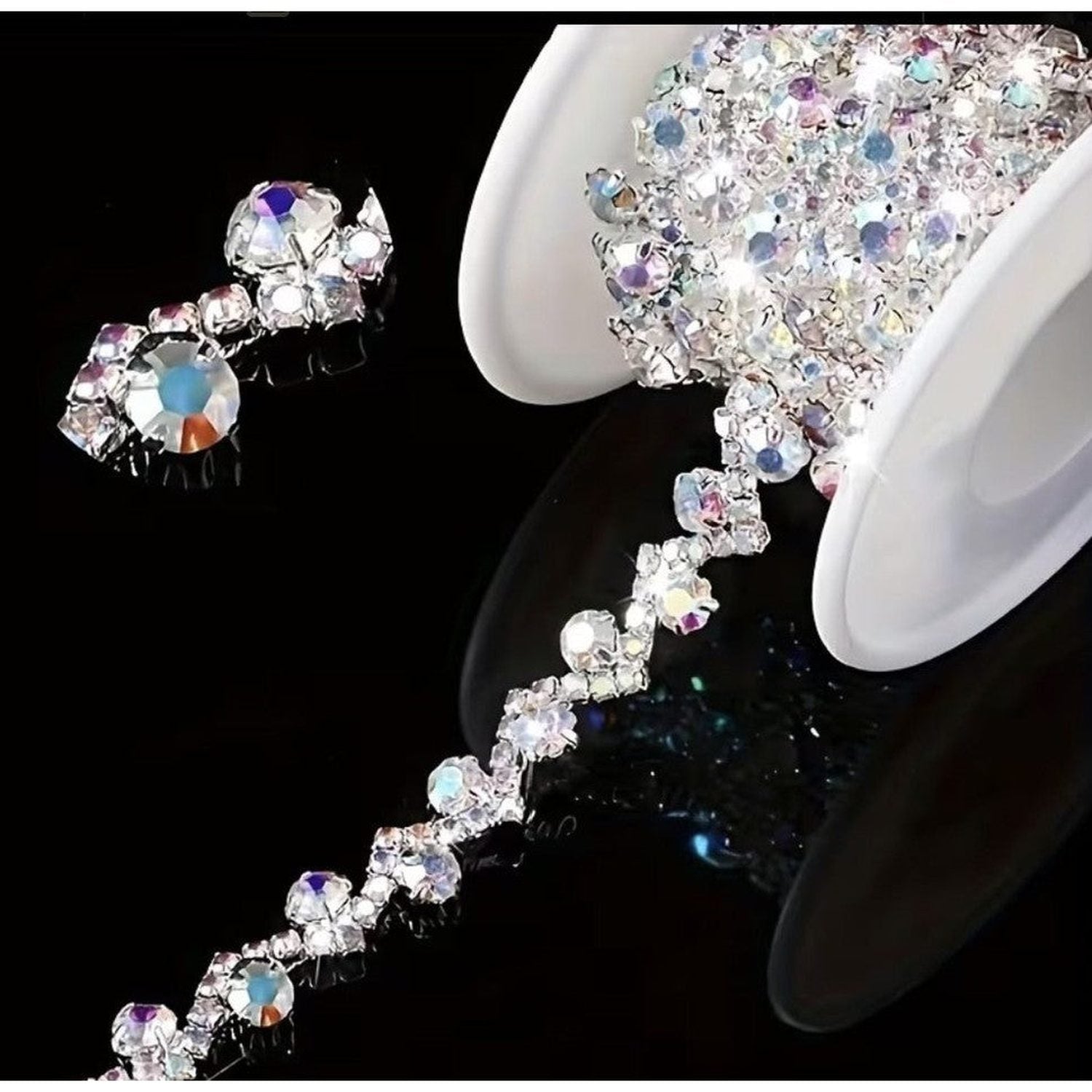 .35in S Shape Rhinestone Band (3.54 in)