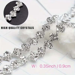 .35in S Shape Rhinestone Band (3.54 in)