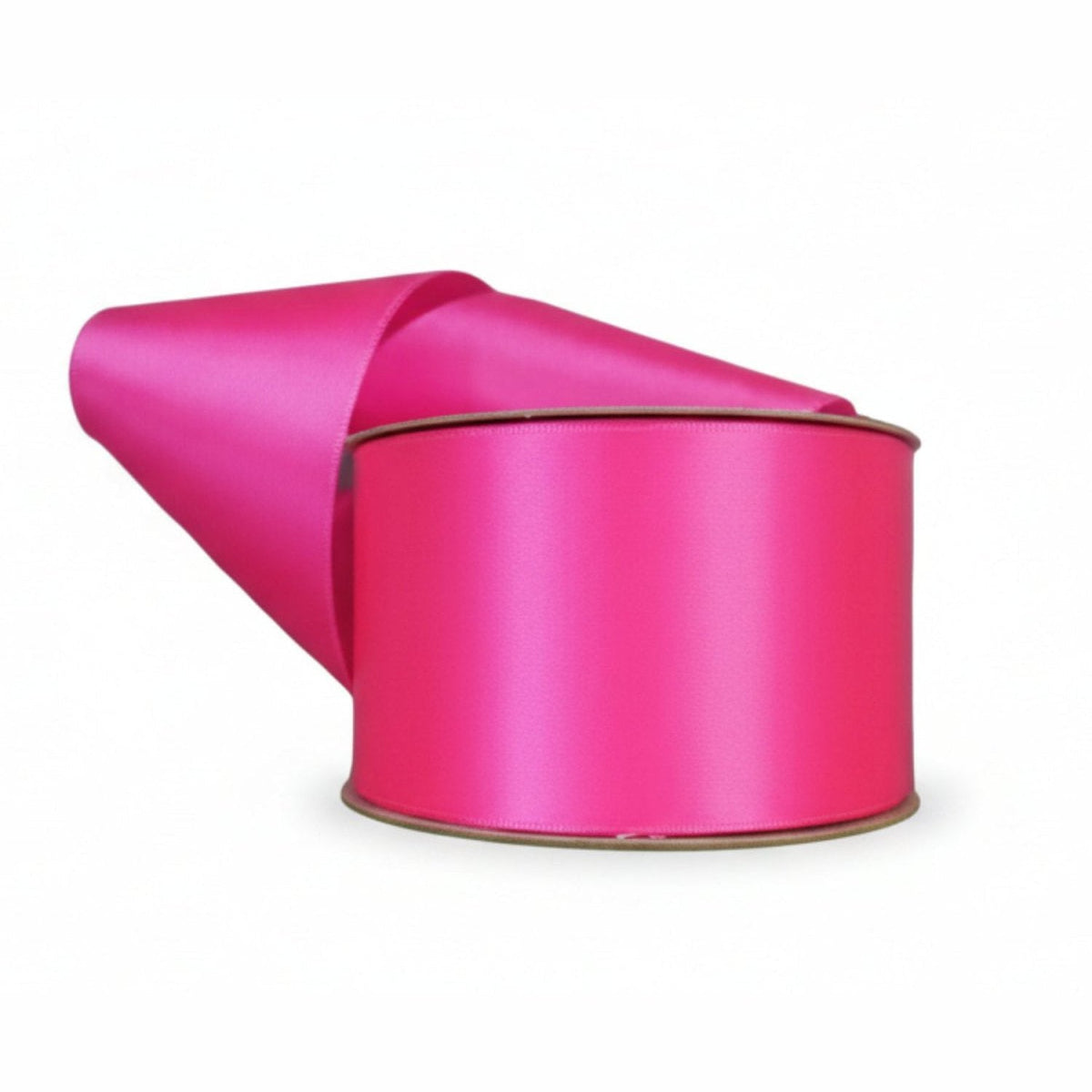 #40 Lustre Satin Ribbon Non Wired: Hot Raspberry (50 Yards)