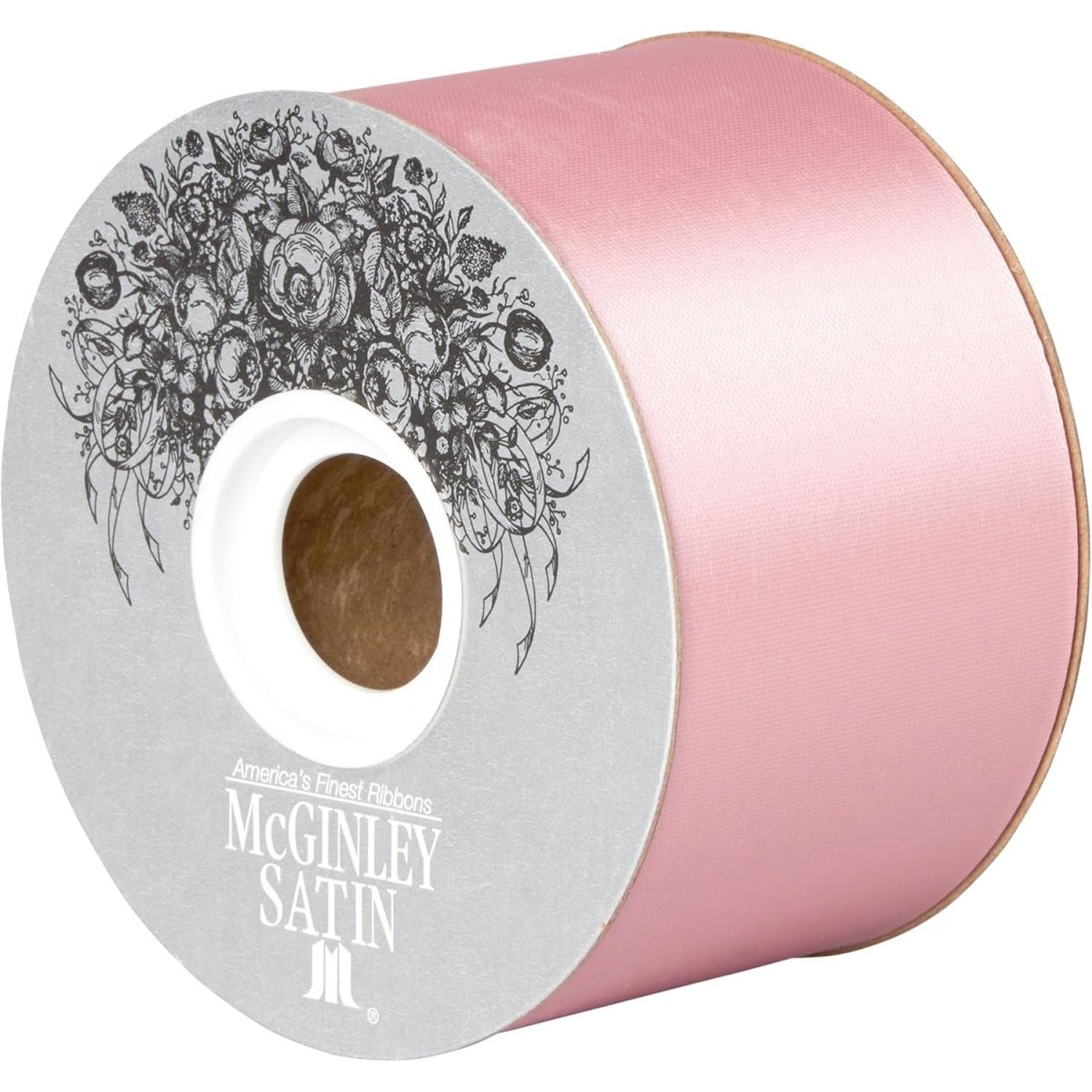 #40 Satin Acetate Ribbon Non Wired: Pink (50 Yards)