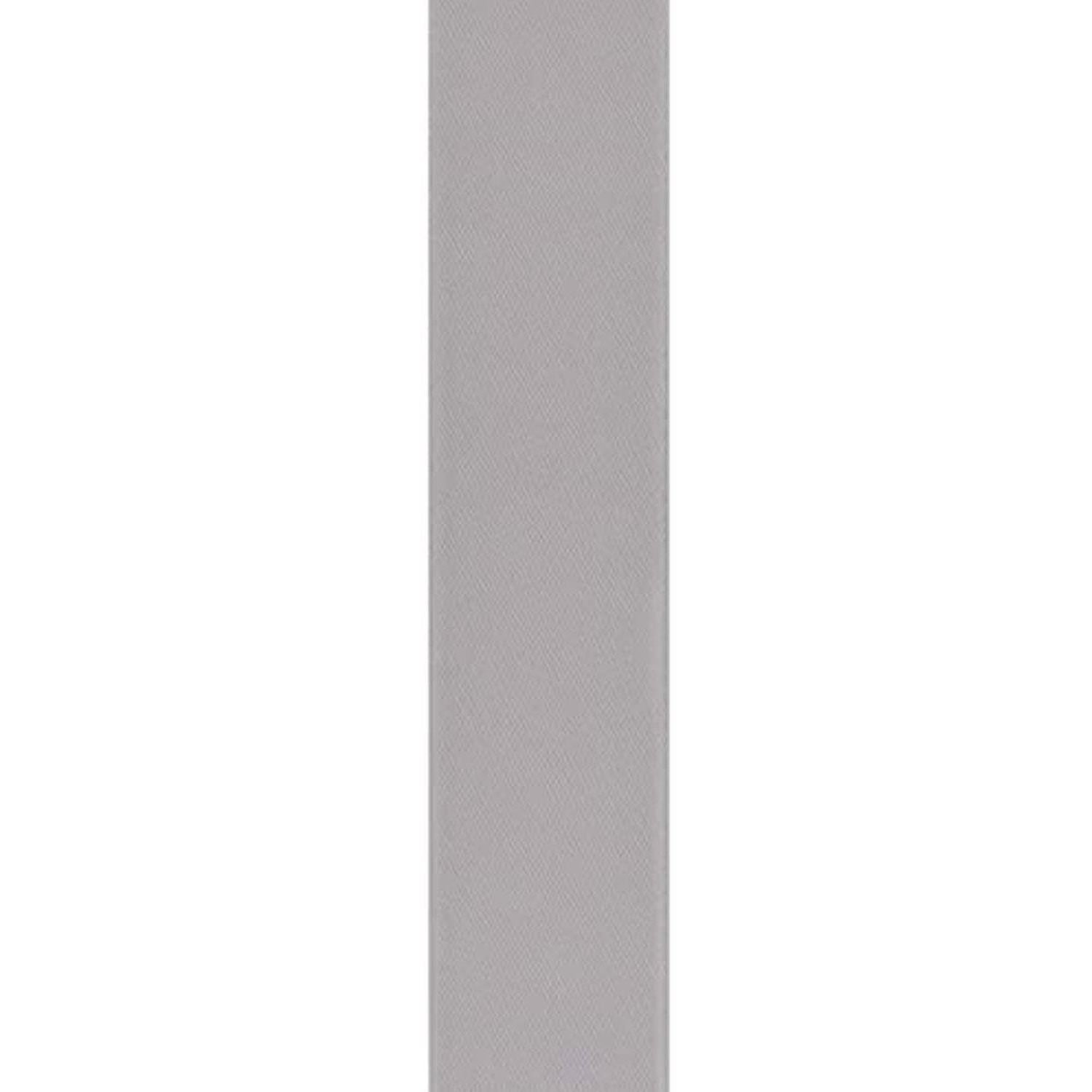 #5 McGinley Satin Acetate Ribbon Non Wired: Silver Grey (100 Yards)