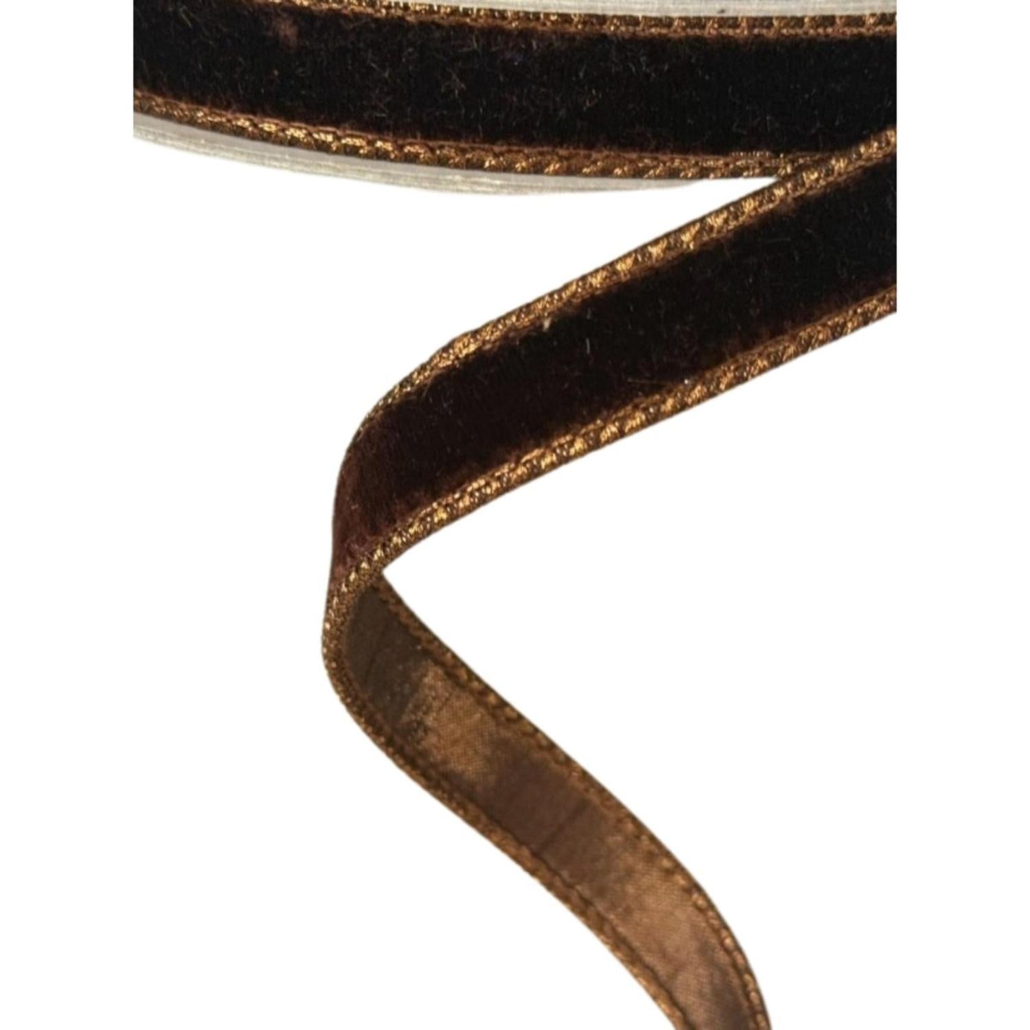 .75" Velvet Luster Ribbon: Chocolate Brown (10 Yards)