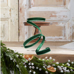 .75" Velvet Luster Ribbon: Emerald Green (10 Yards)