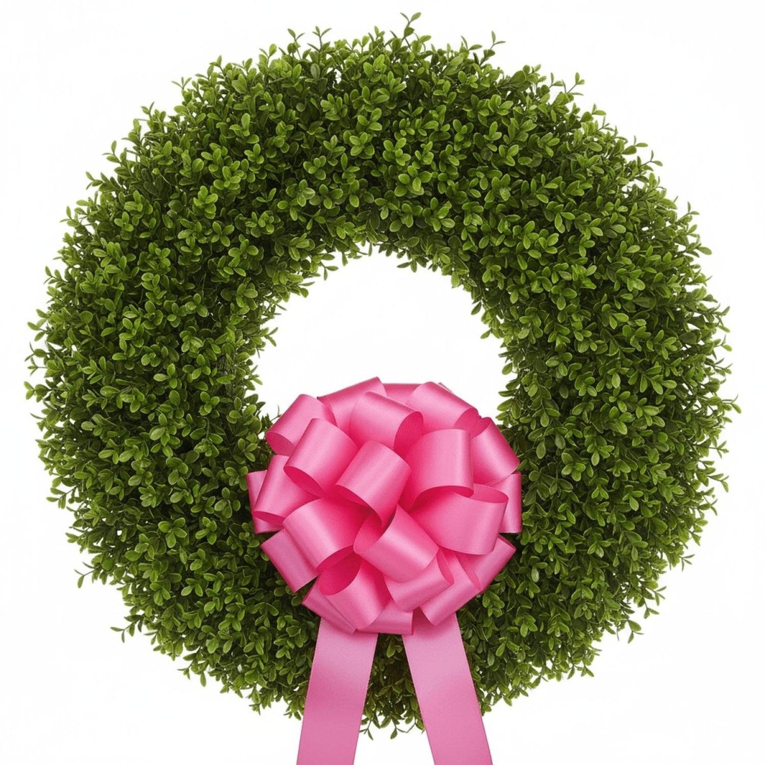 #9 Double Face Satin Ribbon Non Wired: Hot Pink (50 Yards)
