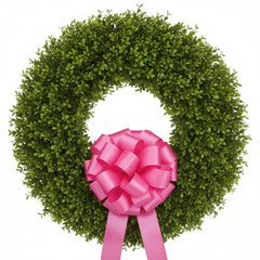 #9 Double Face Satin Ribbon Non Wired: Hot Pink (50 Yards)