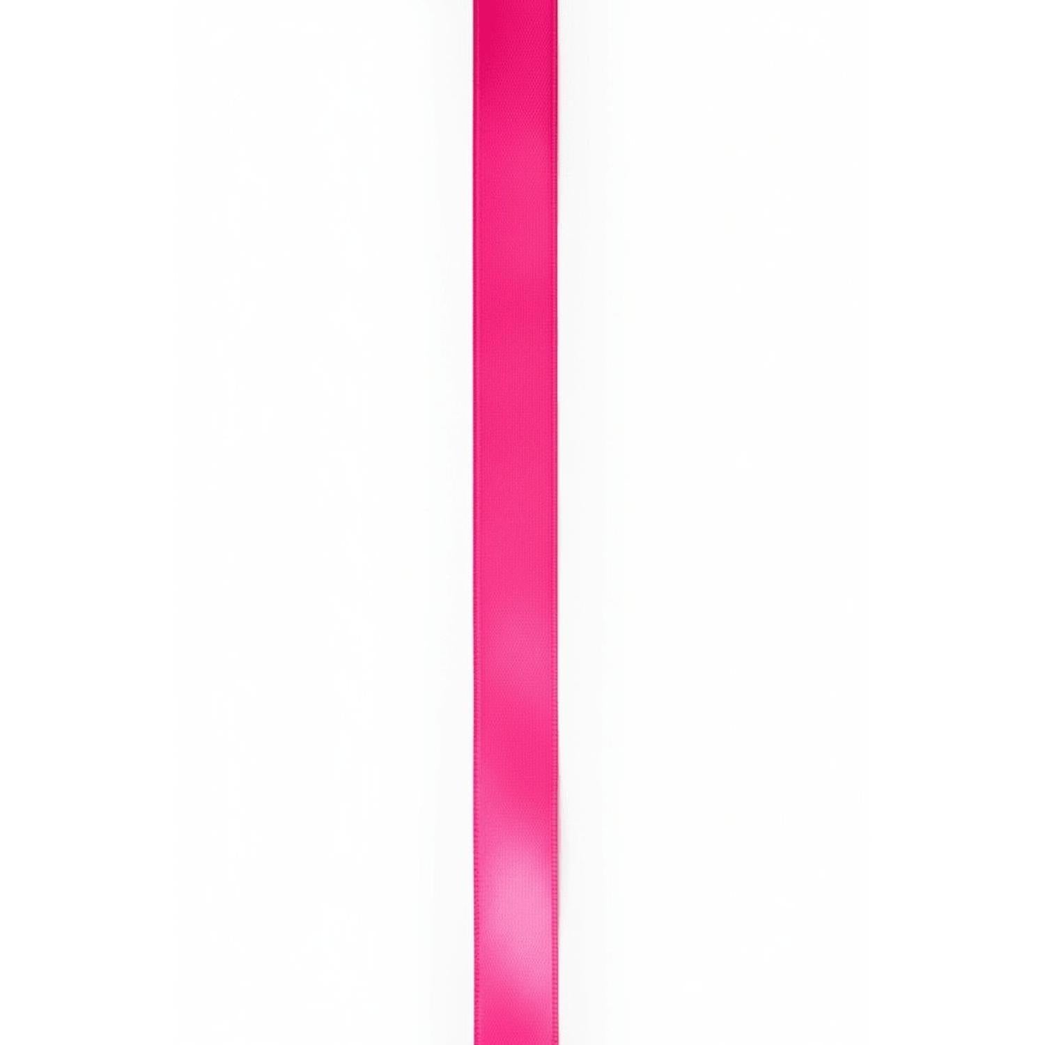 #9 Double Face Satin Ribbon Non Wired: Hot Pink (50 Yards)