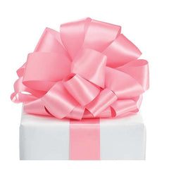 #9 Double Face Satin Ribbon Non Wired: Light Pink (50 Yards)
