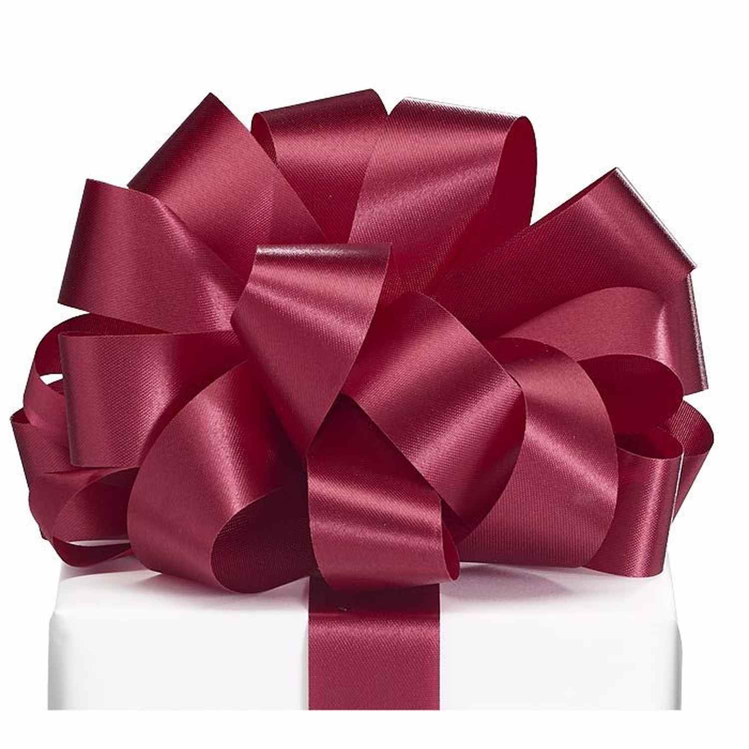 #9 McGinley Satin Acetate Ribbon Non Wired: Burgundy (100 Yards)