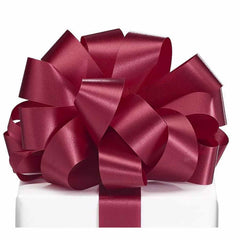 #9 McGinley Satin Acetate Ribbon Non Wired: Burgundy (100 Yards)