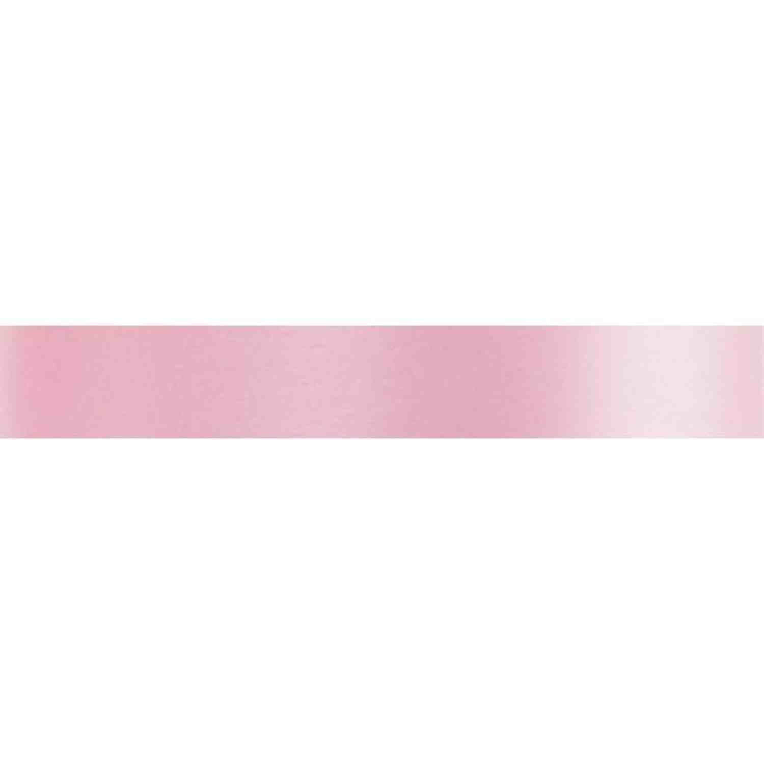 #9 Satin Acetate Ribbon Non Wired: Pink (100 Yards)