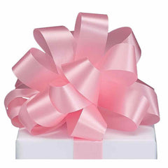 #9 Satin Acetate Ribbon Non Wired: Pink (100 Yards)