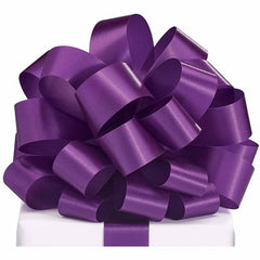 #9 Satin Acetate Ribbon Non Wired: Plum (100 Yards)