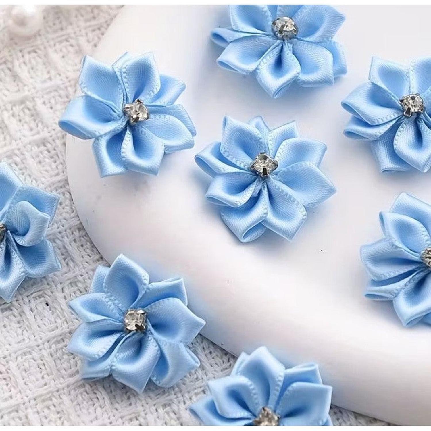 .98in Homecoming Flower Bows (Assorted Colors)