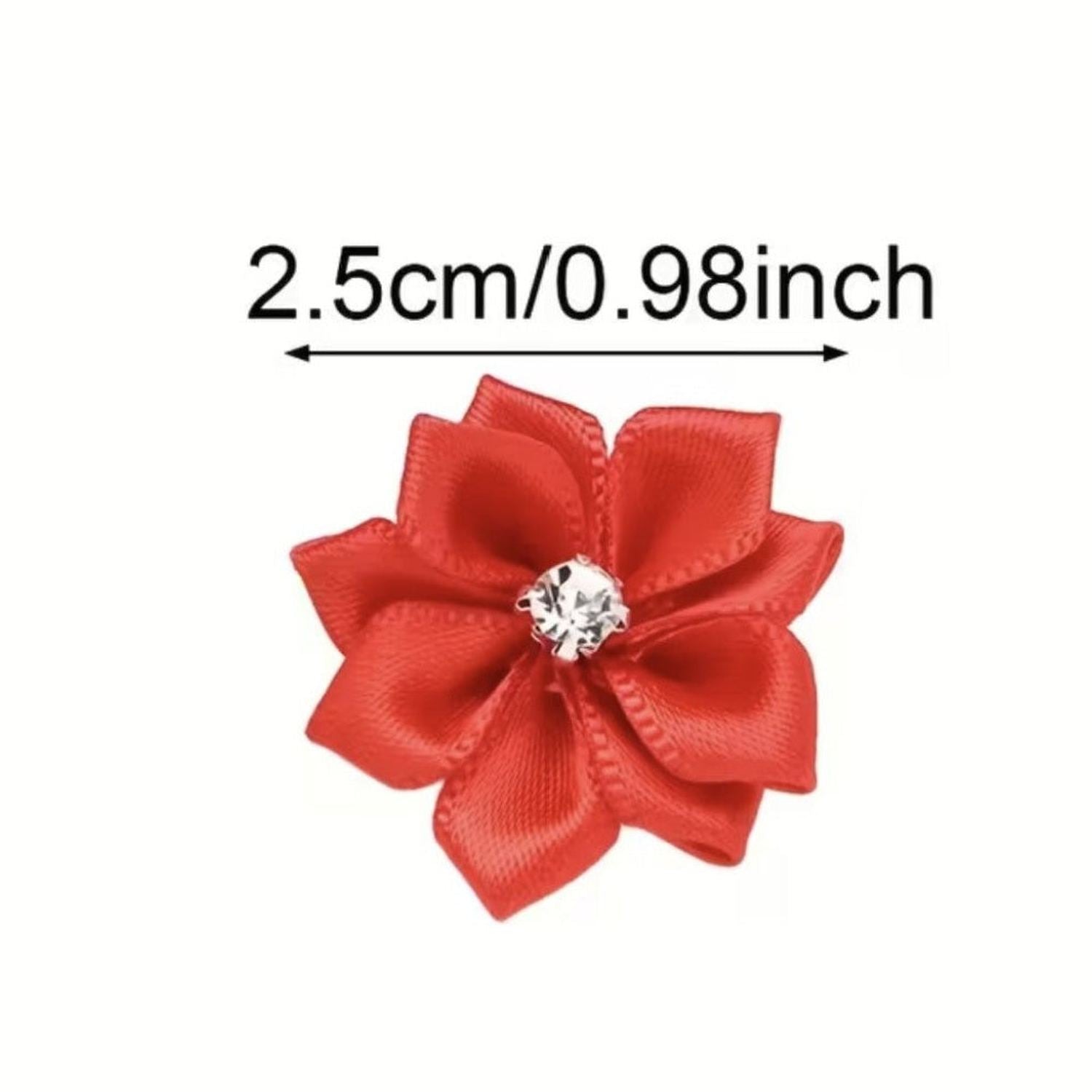 .98in Homecoming Flower Bows (Assorted Colors)