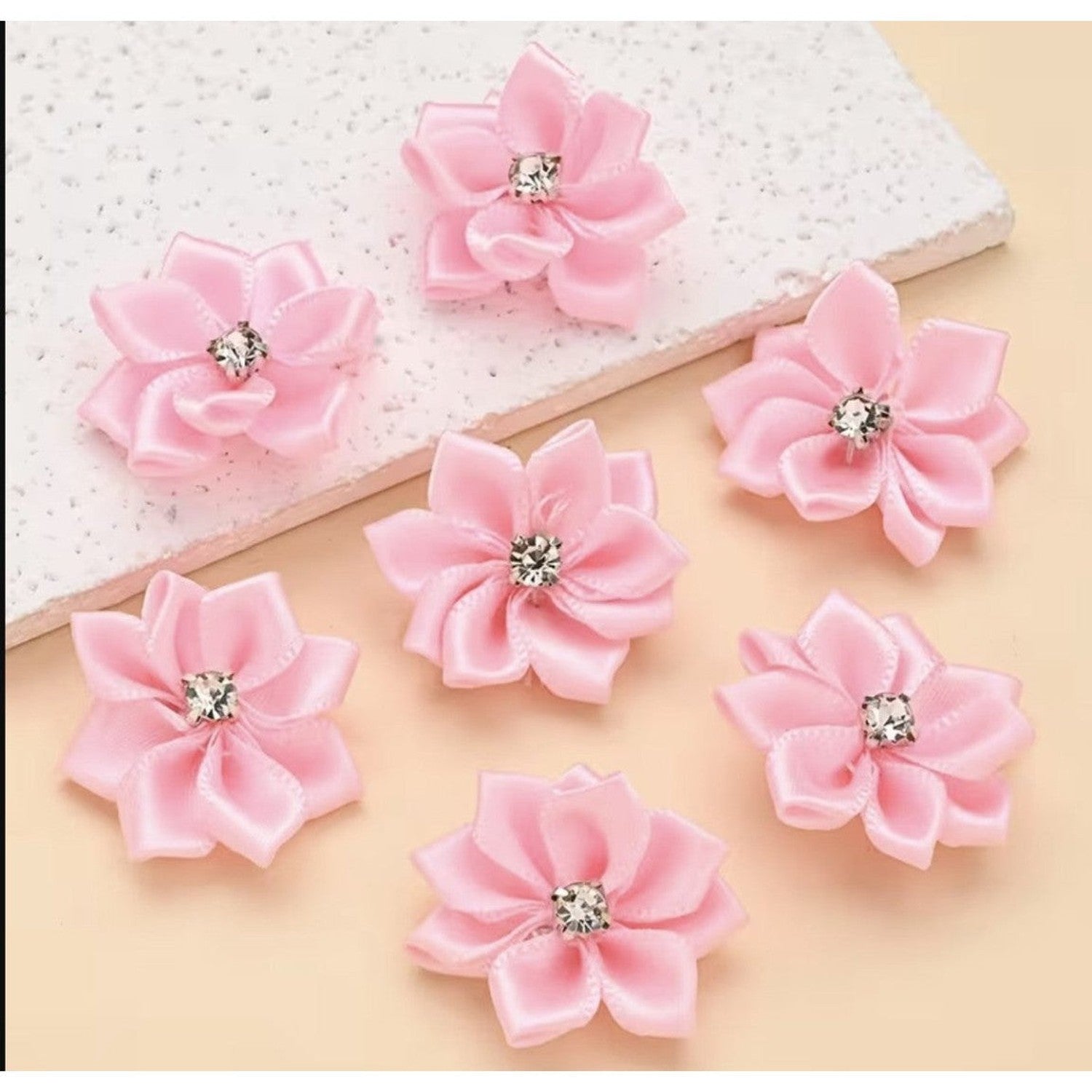 .98in Homecoming Flower Bows (Assorted Colors)
