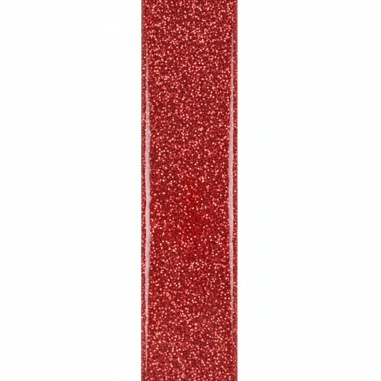 1.5 inch Diamond Dust Ribbon: Red (100 Yards)
